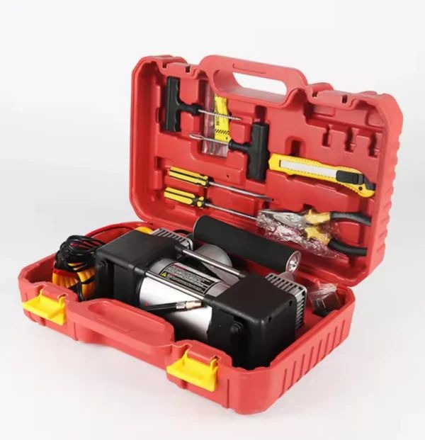 Car Air Pump | Portable Tyre Inflator with Emergency Light, Power Indicator & Tire Pressure Monitoring | 30A | UAE