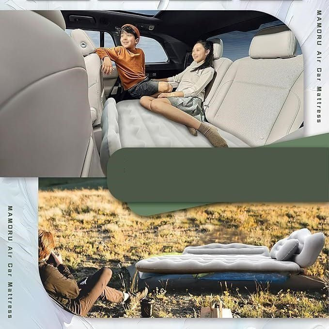 Car Bed Air Mat | Inflatable Rear Seat Mattress with Electric Pump