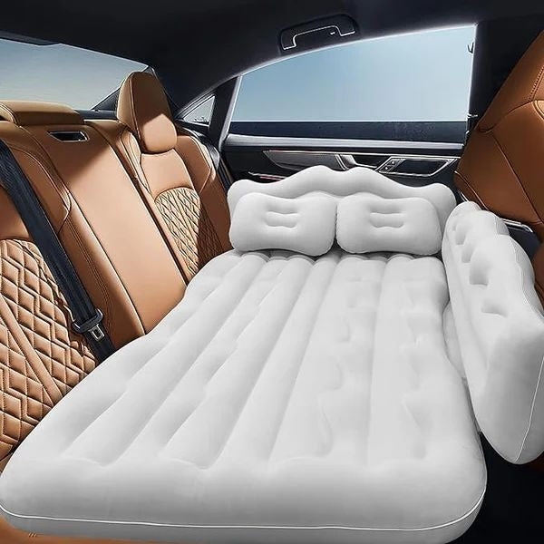 Car Bed Air Mat | Inflatable Rear Seat Mattress with Electric Pump