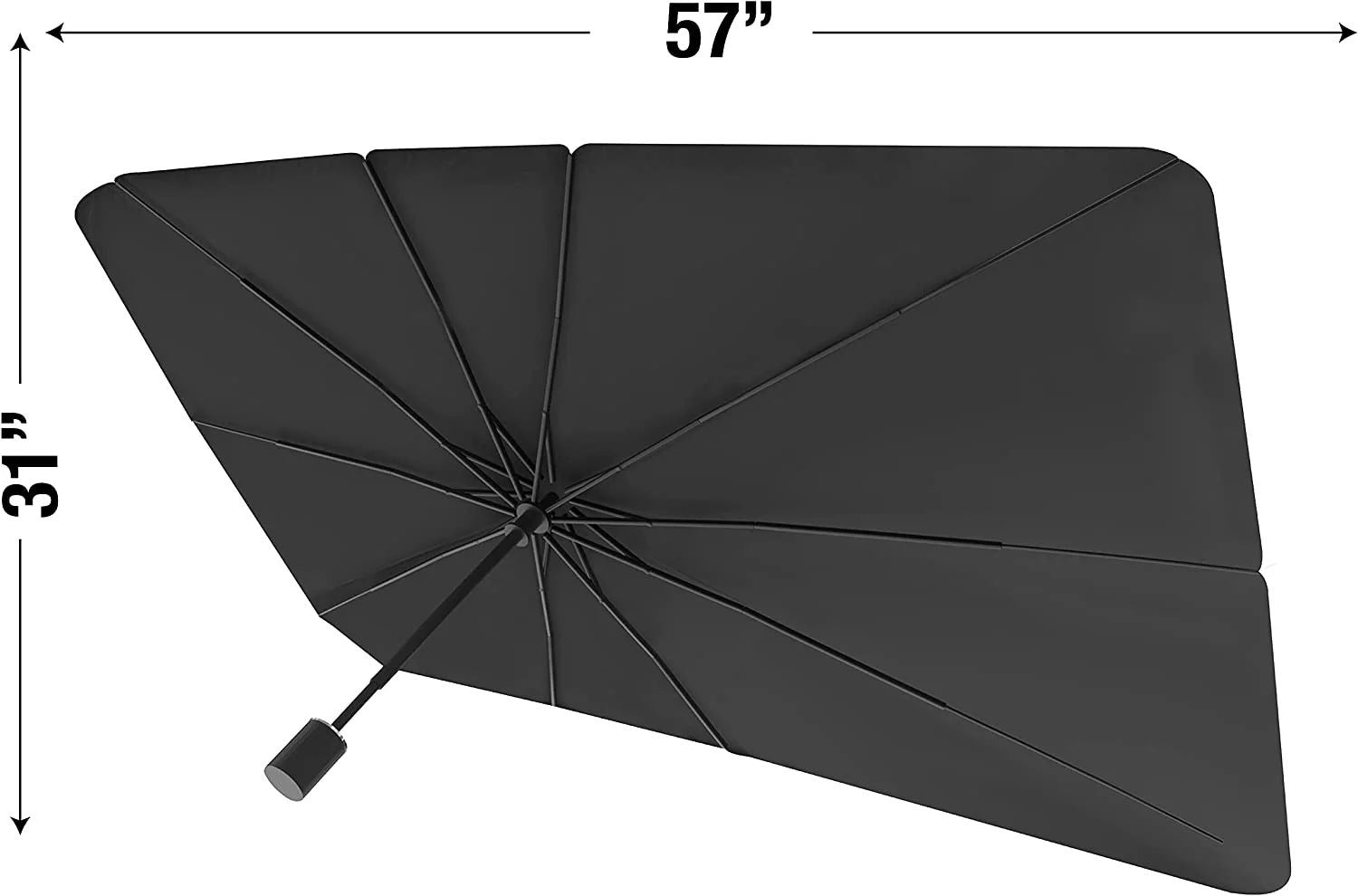 Pop-Up Car Windshield Sun Shade | Foldable Umbrella Style UV & Heat Protector