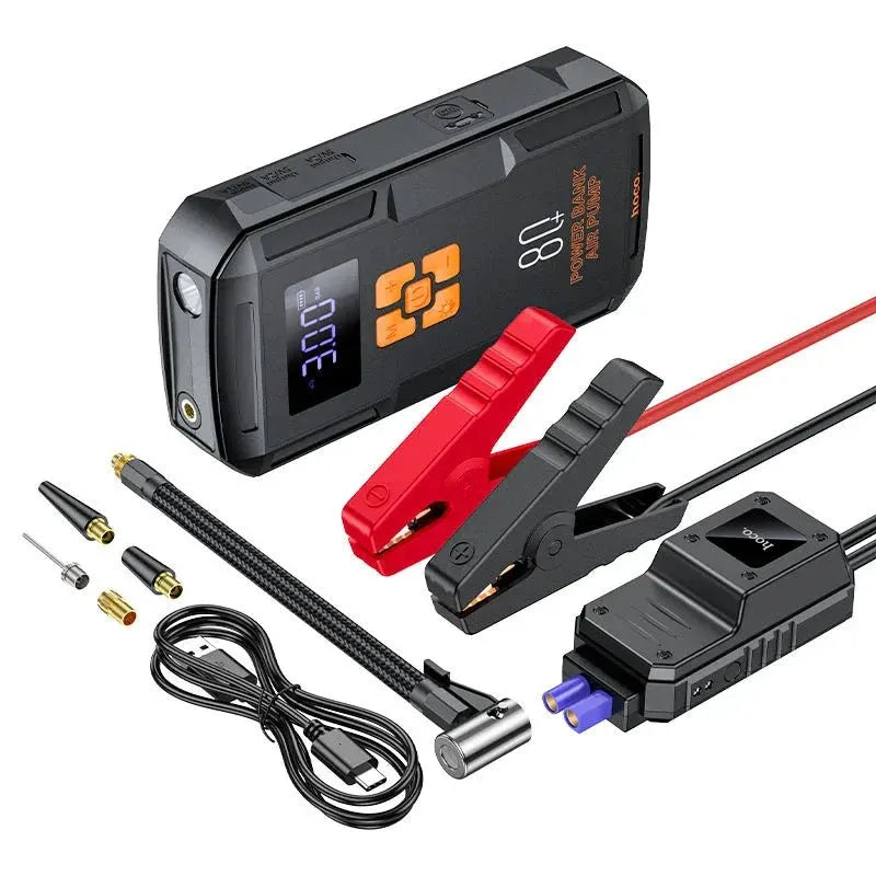 Hoco Jump Starter & Air Pump (QS2) | 8000mAh Portable Car Battery Booster & Tire Inflator