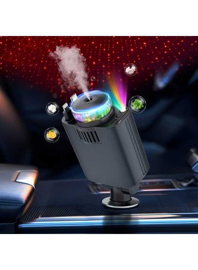 5-in-1 Car Charger with Starlight LED | 45W Fast Charging