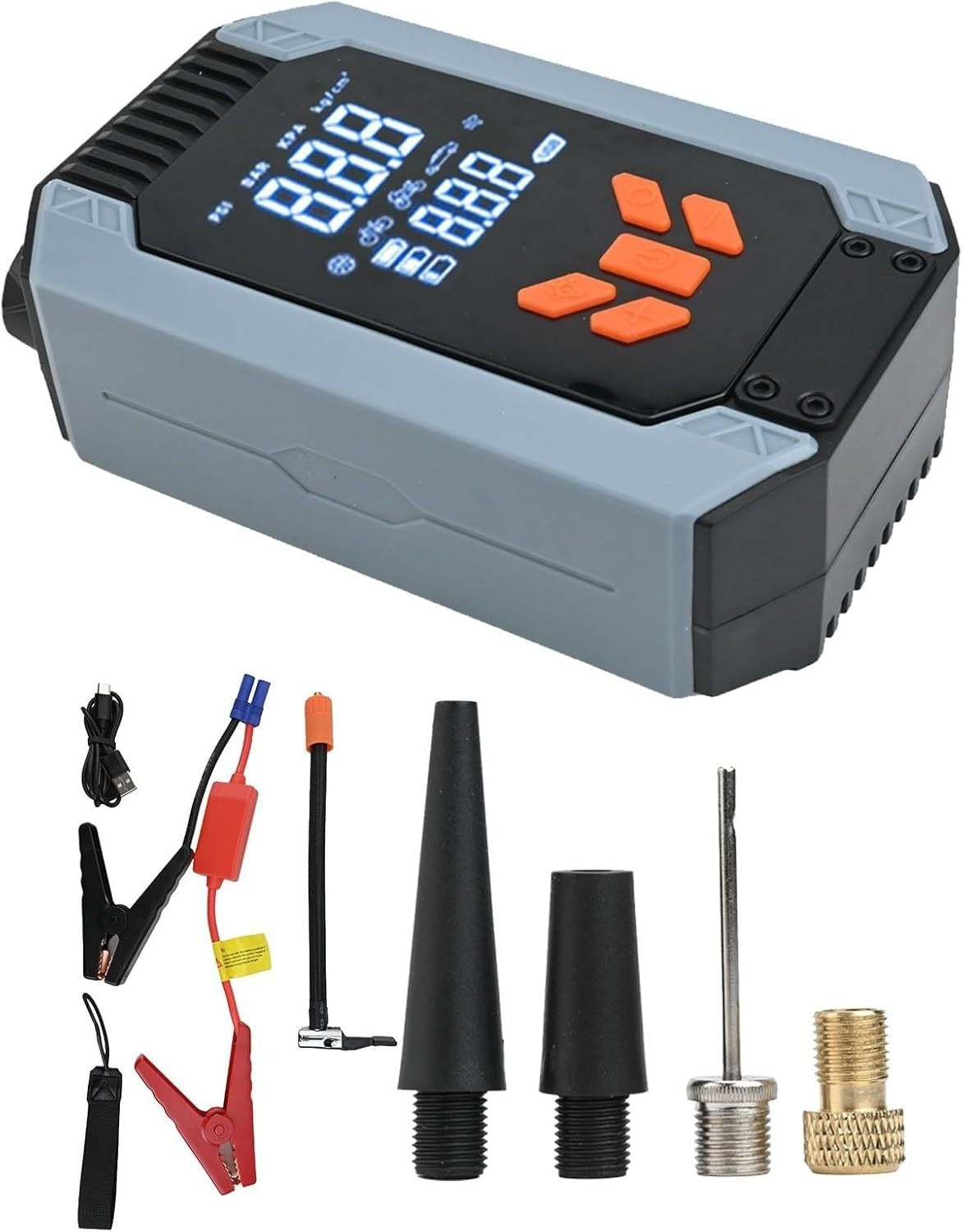 Car Jump Starter with Air Pump 150 PSI Accessories Kit