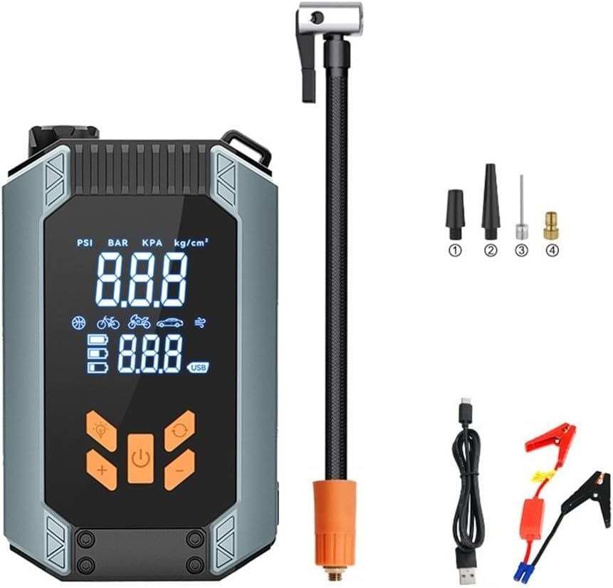 Car Jump Starter Air Pump Hose and Nozzle Attachments